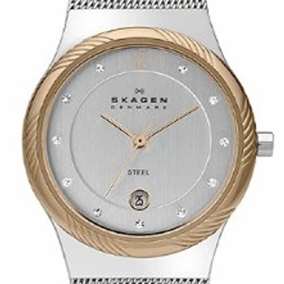Skagen Accessories - Skagen stainless silver and rose gold watch